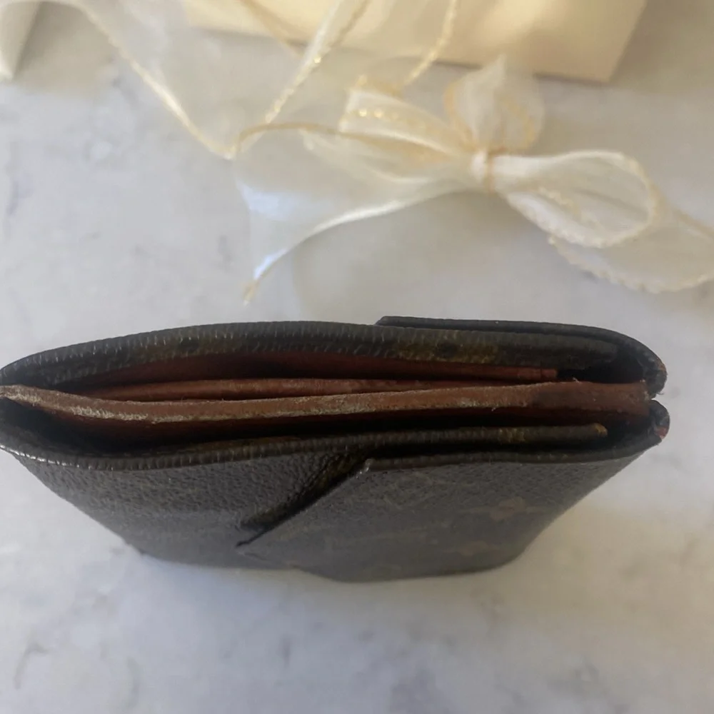 Vintage LOUIS VUITTON Monogram Leather Wallet Brown Men or Women - Picture 4 of 8